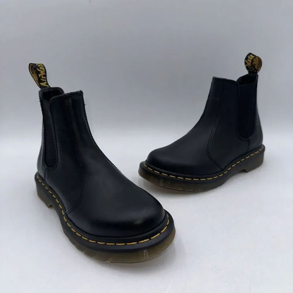 Dr. Martens 25840 Women's Chelsea Boot- Black Smooth Leather Size 7
